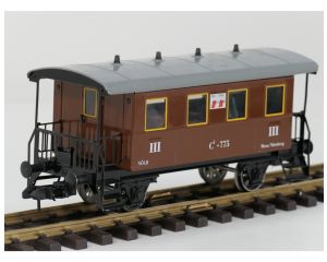 Märklin Spur1 MAXI Personenwagen 3.Kl. der NÖLB Messe Nürnberg, 5 Figuren