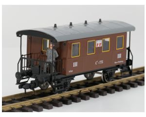 Märklin Spur1 MAXI Personenwagen 3.Kl. der NÖLB Messe Nürnberg, 5 Figuren