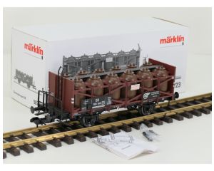 Märklin Spur1 58723 Sauretopfwagen DB mit Metallrader