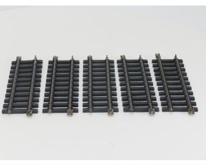 bachmann Set 5x 30cm messing Rails, Met Schroefbare railverbinders