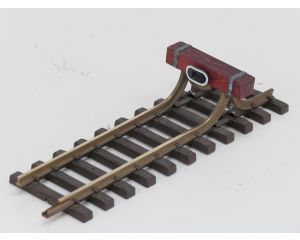 Klein-Serie Oldtimer Stootblok met echt hard-houten stootbalk