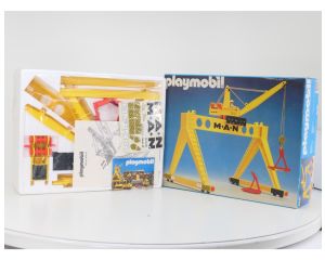 Playmobil 4210 Portaalkraan met OVP en ongebruikte onderdelen in folie #9521