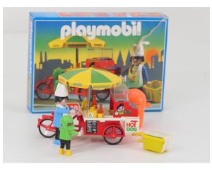 Playmobil 3848 Hotdogkar met verkoper OVP #9526