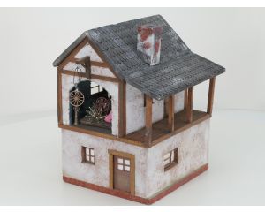Uniek Zelfbouw Huis met verdieping gemaakt uit schuimplaat.