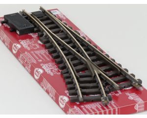 LGB 16050 Elektr.Weiche  rechts, R3,22.5 Grad, Buiten gebruikt, Met Schroefbare railverbinders