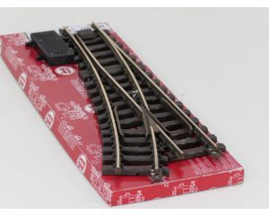 LGB 16050 Elektr.Weiche  rechts, R3,22.5 Grad, Buiten gebruikt, Met Schroefbare railverbinders