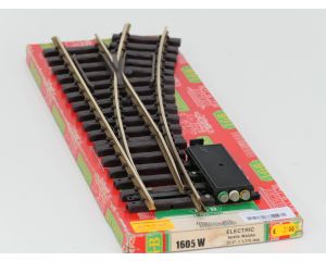 LGB 1605 W  Elektr.Weiche  rechts, R3,22.5 Grad, (oud model aandrijving)