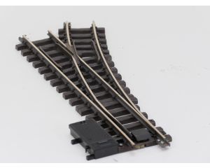 LGB 16050 Elektr.Weiche  rechts, R3,22.5 Grad, Buiten gebruikt, Met Schroefbare railverbinders