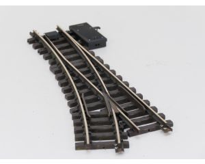 LGB 16050 Elektr.Weiche  rechts, R3,22.5 Grad, Buiten gebruikt, Met Schroefbare railverbinders