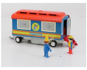 Playmobil 3514 Circus Leeuwenwagen + 3477 Woonwagen met Clowns Nagenoeg Compleet #9601