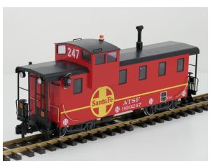 LGB 43714 ATSF Caboose #999247 Santa Fe, 4x Kugellager Achsen, Innen un schlussbeleuchtung