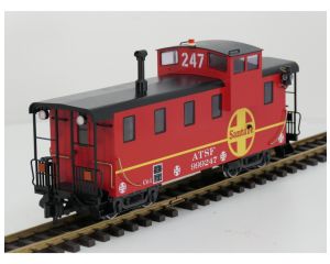 LGB 43714 ATSF Caboose #999247 Santa Fe, 4x Kugellager Achsen, Innen un schlussbeleuchtung