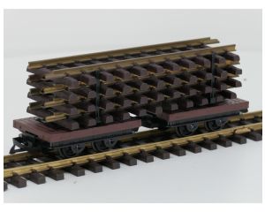 LGB 40500 Veldspoor Balkentransport met Rails lading