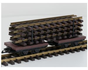 LGB 40500 Veldspoor Balkentransport met Rails lading