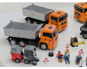 Dickie Power Team Strassenbau Set +/- 1:24 Set 8 St.