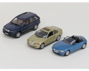 Schaal 1:24 Set 3x BMW, BMW 328CI , X5, Z4