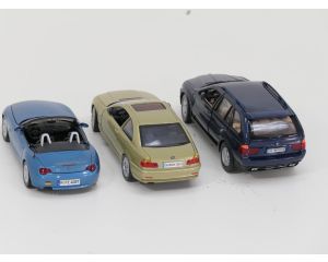 Schaal 1:24 Set 3x BMW, BMW 328CI , X5, Z4