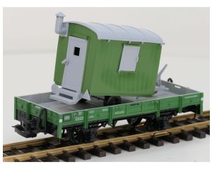 LGB 4010 X05 HSB Lageboordwagen met Werkkeet Belading