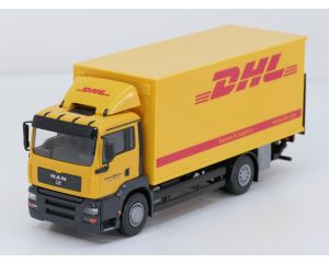 Emek EM89069 MAN TGS M Kofferauslieferungsf. DHL/Deutsche Post mit Hebe 1:25