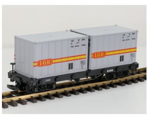 LGB 4069 E Container wagen met 2 LGB Containers