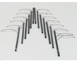 Set 13 St. Oberleitungsmast Braun & Standard-Mastausleger