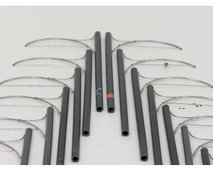 Set 13 St. Oberleitungsmast Braun & Standard-Mastausleger