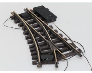 LGB 1205 Digitaal ElekWeiche rechts,R1,30* (oud model met korte tongen),Schroefbare railverbinders