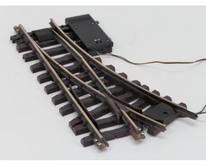 LGB 1215 Digitaal Elektr.Weiche links, R1,30Grad (oud model met korte tongen), Met Schroefbare railverbinders