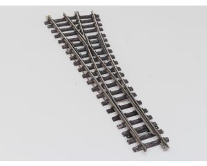 THIEL 1811 Weiche 15° Nickel links, Met Schroefbare railverbinders