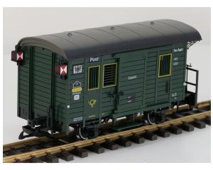 LGB 32190 KPEV Gepäck-/Postwagen mit Metallrader, Kugellager, Innenbeleuchtung, Schlussbeleuchtung