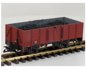 LGB 4021 C Hochbordwagen, Mitt Kohlen Beladung und Metallrader