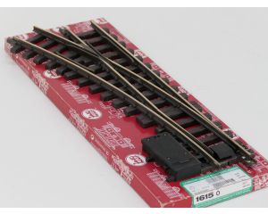 LGB 16150 Elektr.Weiche,links, R3,22.5Grad, Buiten gebruikt, Met Schroefbare railverbinders