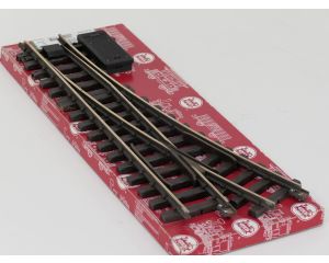 LGB 16150 Elektr.Weiche,links, R3,22.5Grad, Buiten gebruikt, Met Schroefbare railverbinders