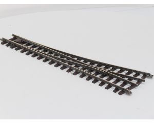 THIEL 1810 Weiche 15° Messing links, Met Schroefbare railverbinders