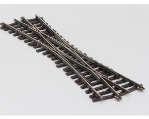 THIEL 2000 Doppelkreuzweiche 15° Messing, Met Schroefbare railverbinders