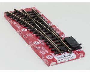 LGB 16150 Elektr.Weiche,links, R3,22.5Grad, Buiten gebruikt, Met Schroefbare railverbinders
