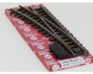LGB 16150 Elektr.Weiche,links, R3,22.5Grad, Buiten gebruikt, Met Schroefbare railverbinders