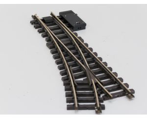 LGB 16050 Elektr.Weiche  rechts, R3,22.5 Grad, Buiten gebruikt, Met Schroefbare railverbinders