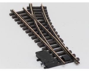 LGB 16050 Elektr.Weiche  rechts, R3,22.5 Grad, Buiten gebruikt, Met Schroefbare railverbinders