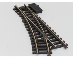 LGB 16050 Elektr.Weiche  rechts, R3,22.5 Grad, Buiten gebruikt, Met Schroefbare railverbinders
