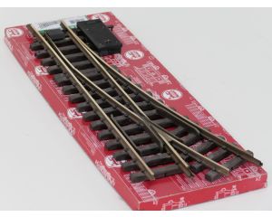 LGB 16150 Elektr.Weiche,links, R3,22.5Grad, Buiten gebruikt, Met Schroefbare railverbinders
