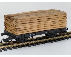 PIKO 37781 G-Rungenwagen mit Holzladung DB 