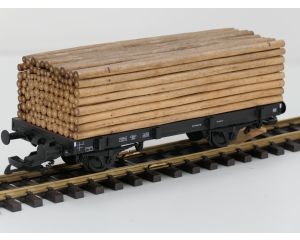 PIKO 37781 G-Rungenwagen mit Holzladung DB 