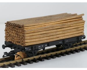 PIKO 37781 G-Rungenwagen mit Holzladung DB 