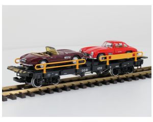 LGB 4059 Auto transportwagon 1x BMW507 1x Mercedes-Benz 300SL