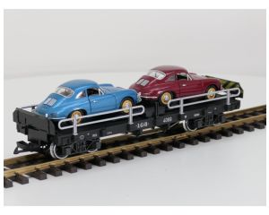 LGB 4069 Autotransportwagen mit 2x Porsche 356 B