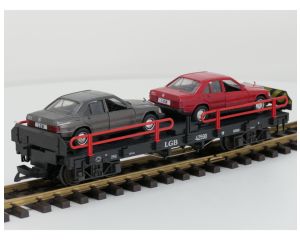 LGB 42590 Autotransportwagen met 2x Mercedes-Benz 190