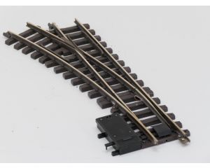 LGB 16150 Elektr.Weiche,links, R3,22.5Grad, Buiten gebruikt, Met Schroefbare railverbinders