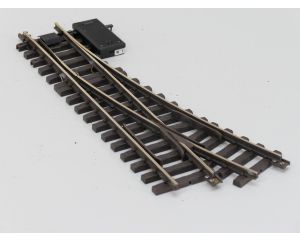 LGB 16150 Elektr.Weiche,links, R3,22.5Grad, Buiten gebruikt, Met Schroefbare railverbinders