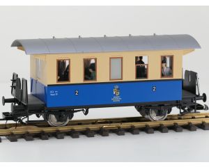 PIKO 37130 BL Personenwagen Königlich Ketschenbacher Kreisbahn, Kugellager Achsen, 10 Figuren